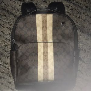 Coach graham mens backpack multi brown